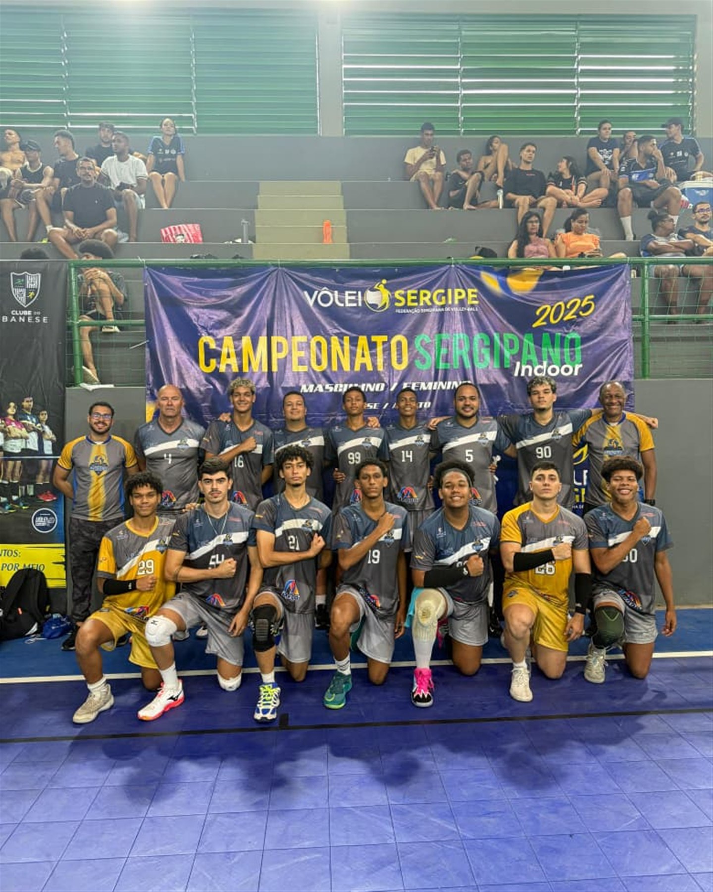 Equipe masculina do Prodígios no Campeonato Sergipano Indoor 2025